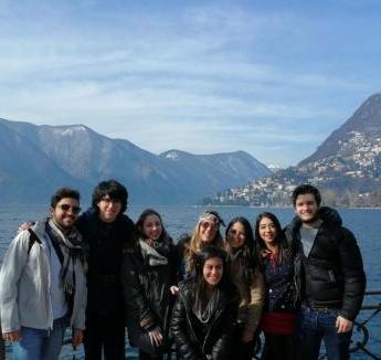 Group of study abroad students